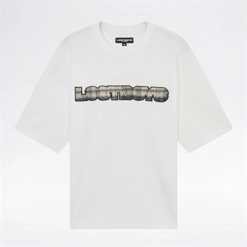 Lost Boys Archives Checkered Script Tee White